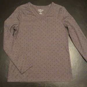 Long Sleeve Polka Dot Tee.